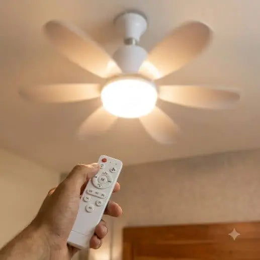 ✨️لمبه مروحه بريمود تحكم - FLOWER Fan LIGHT✨️