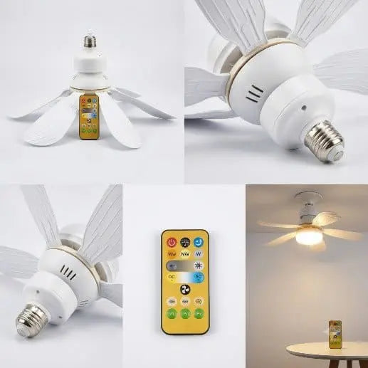 ✨️لمبه مروحه بريمود تحكم - FLOWER Fan LIGHT✨️