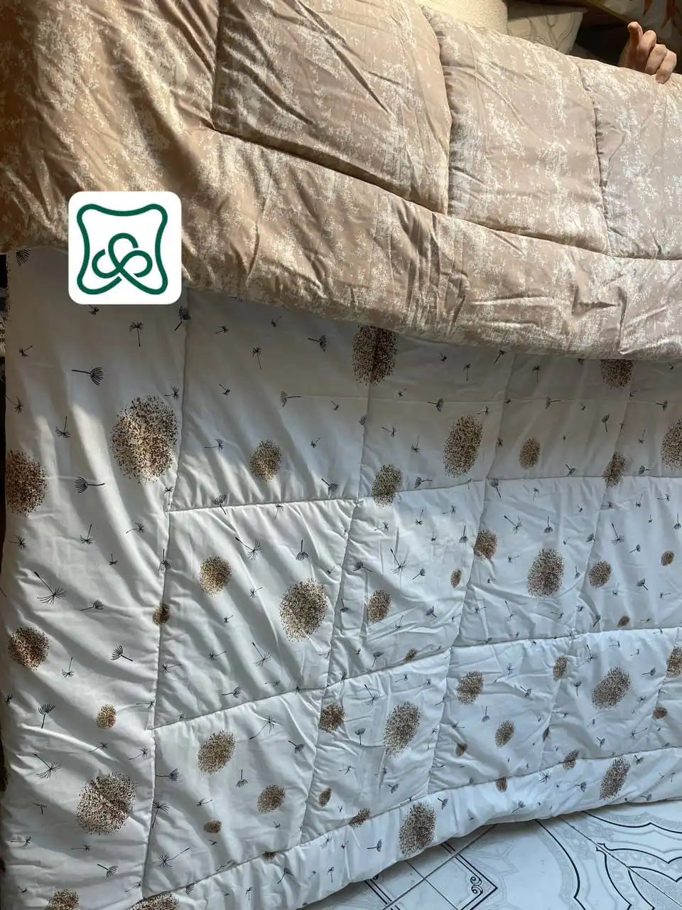 لحاف شتوي 3 قطع فايبر جامبو لسرير