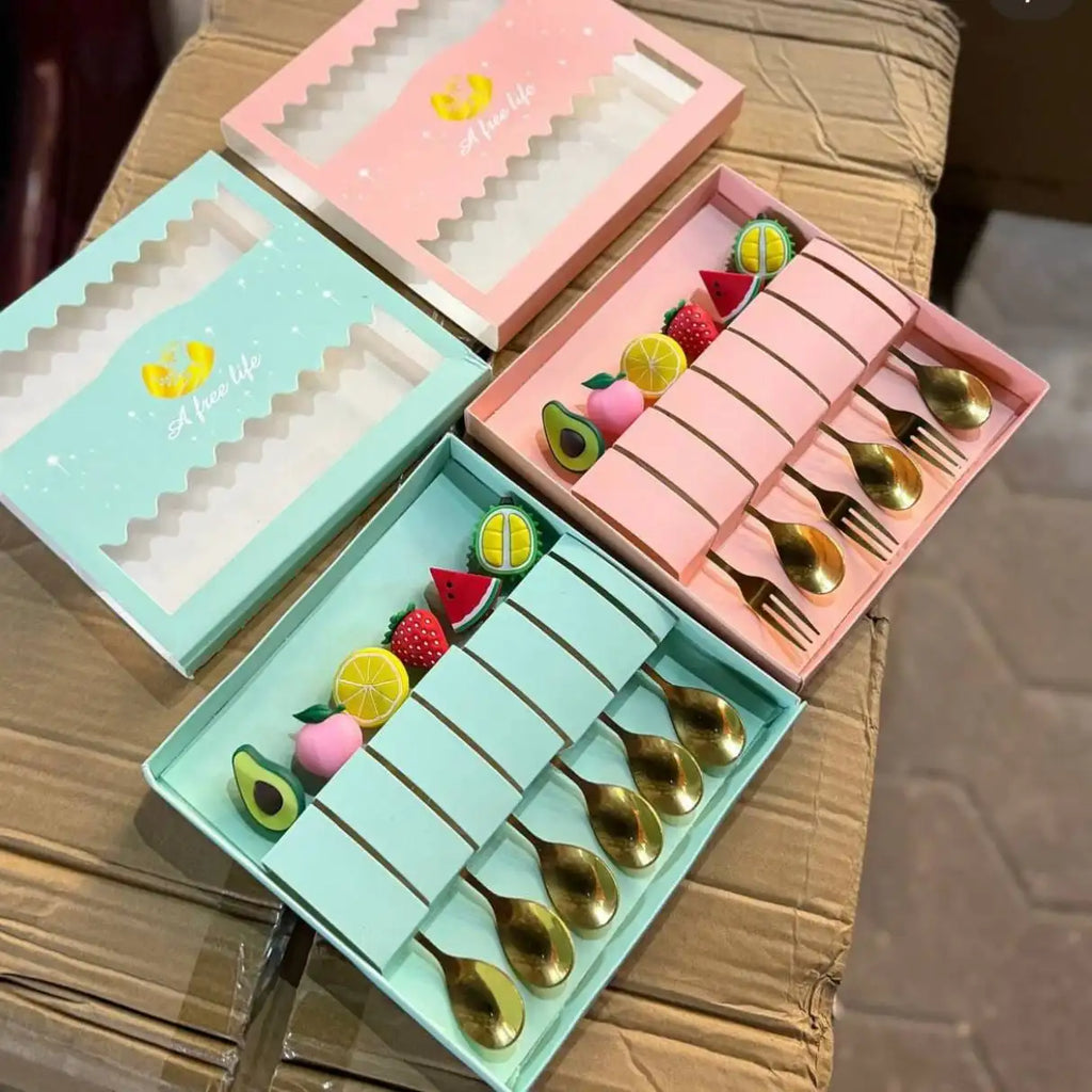 طقم معالق/شوك ميني (6 قطع)
